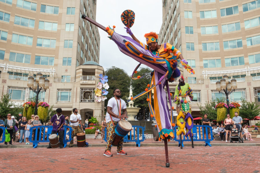 Shaka Zulu, National Heritage Fellow at the Reston Multicultural Festival