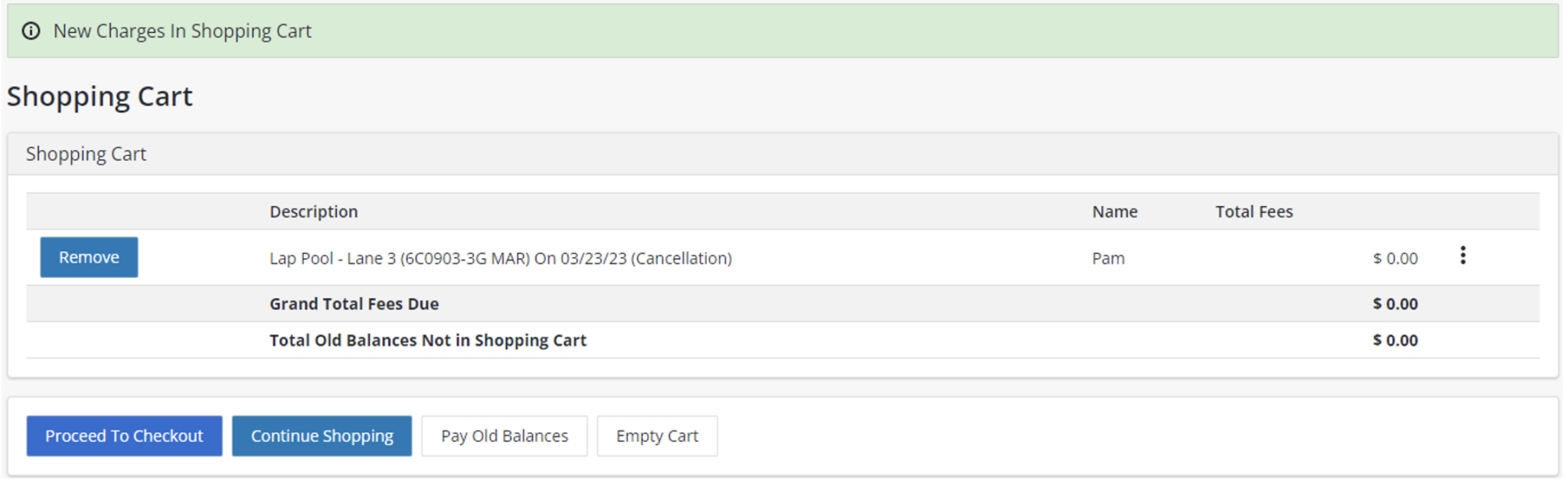 How To Cancel A Reservationfree Class Using Myrcc Rcc